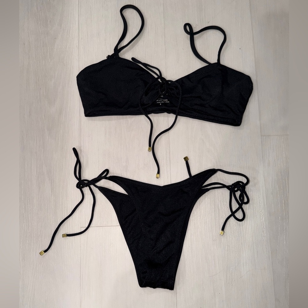 Sommer Swim Black Swimsuit Set Small